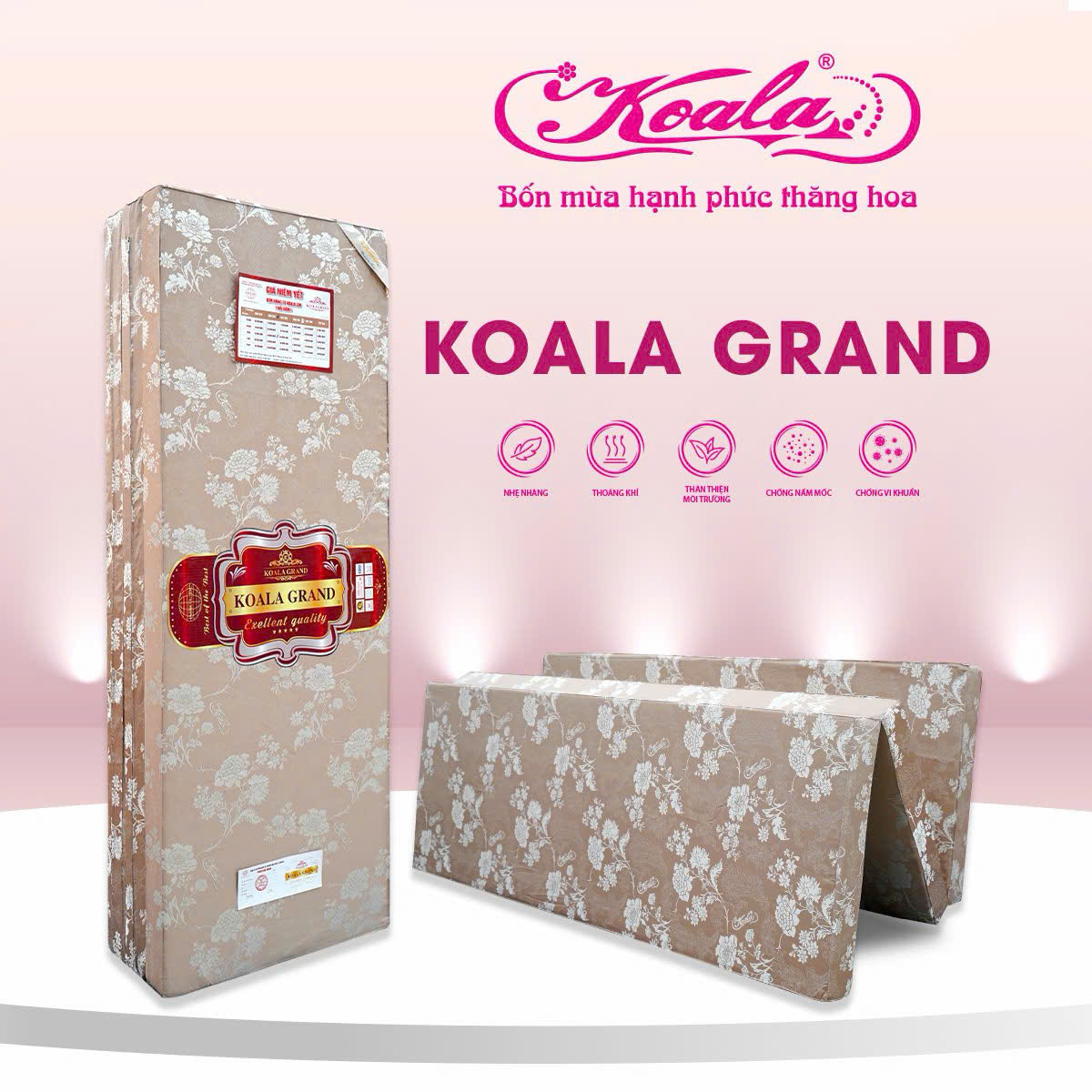 Đệm Bông Gấp 3M Gấm NK 200*220cm