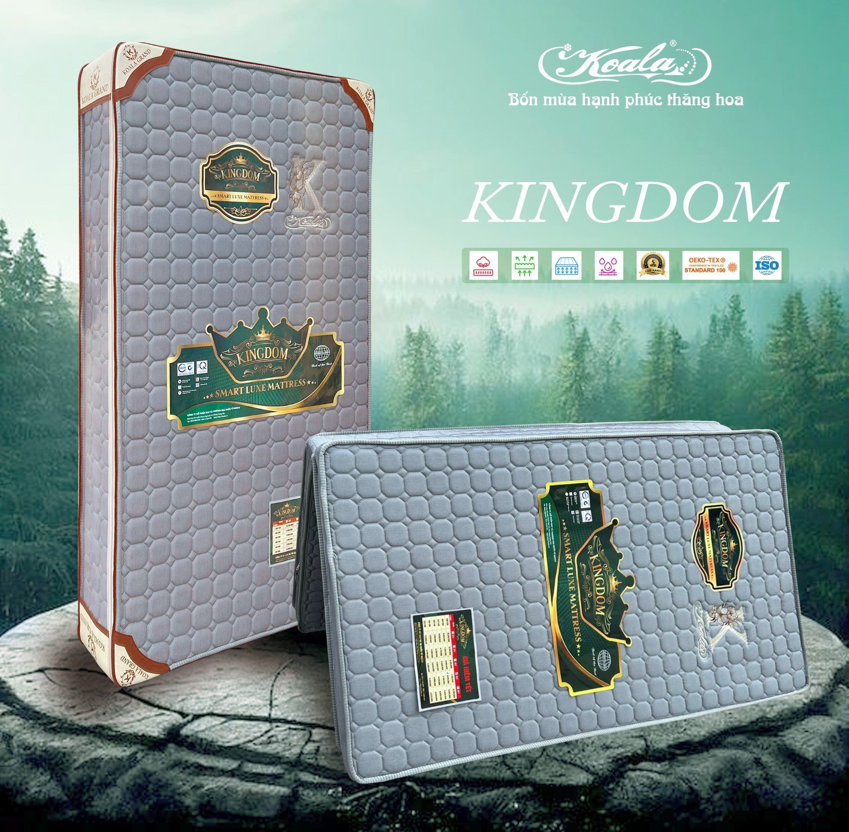 Đệm Chống Thoái Hóa 2M KINGDOM 120*190cm