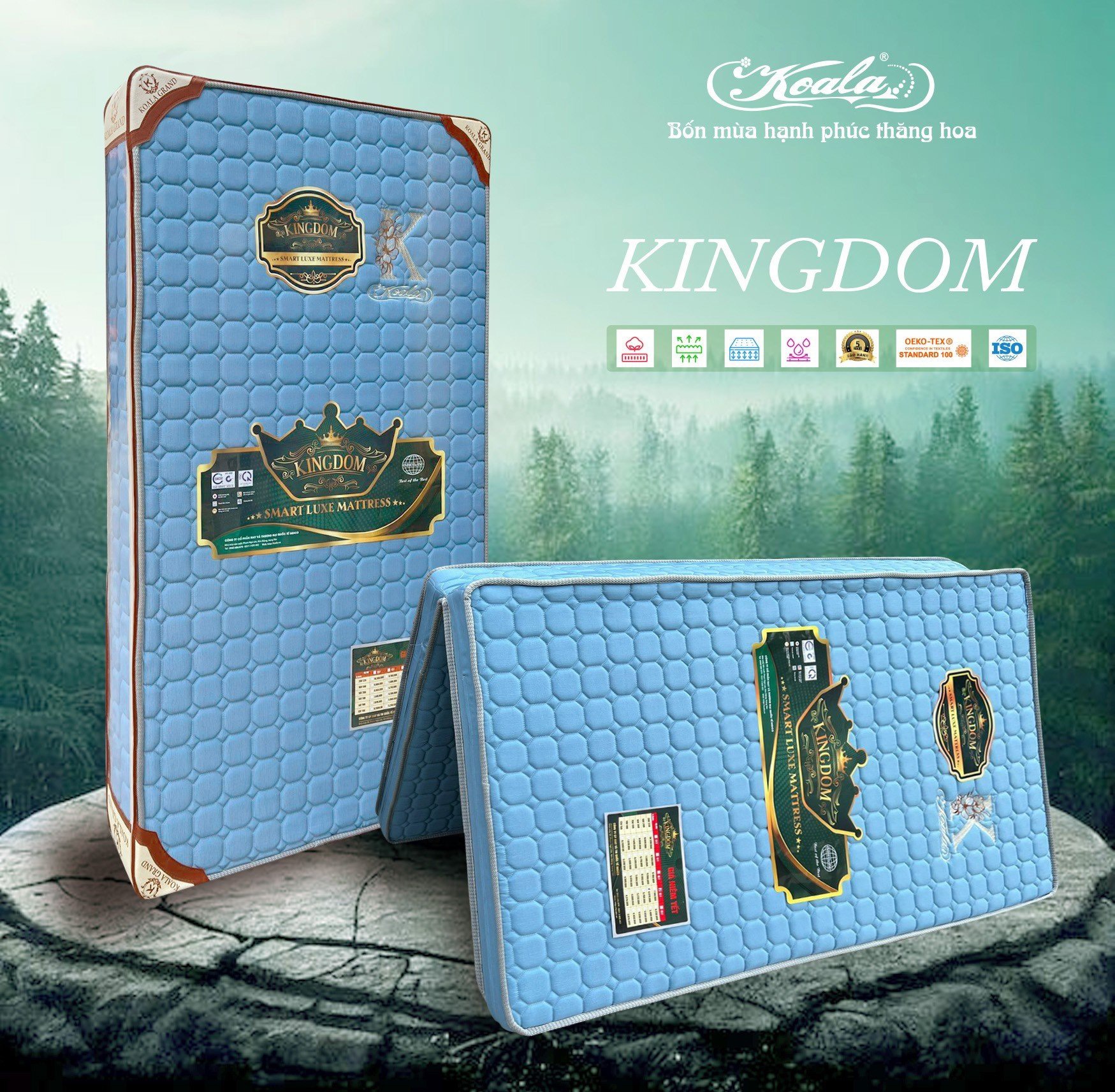 Đệm Chống Thoái Hóa 2M KINGDOM 200*220cm