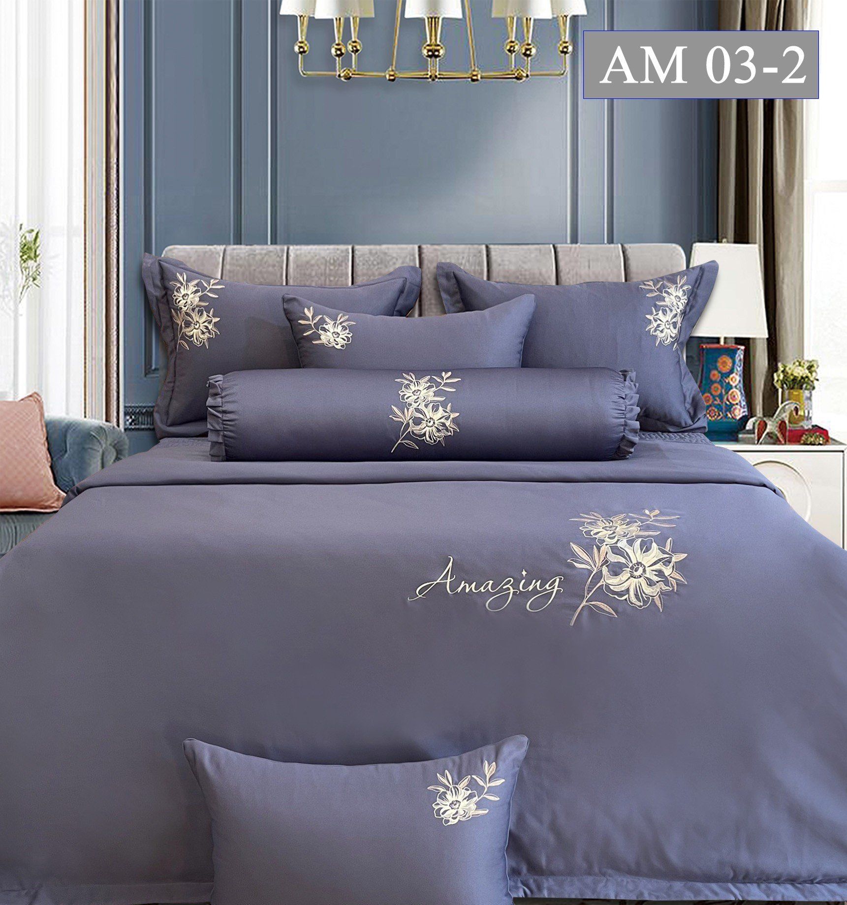 Bộ chăn ga gối Amazing AM 03-2
