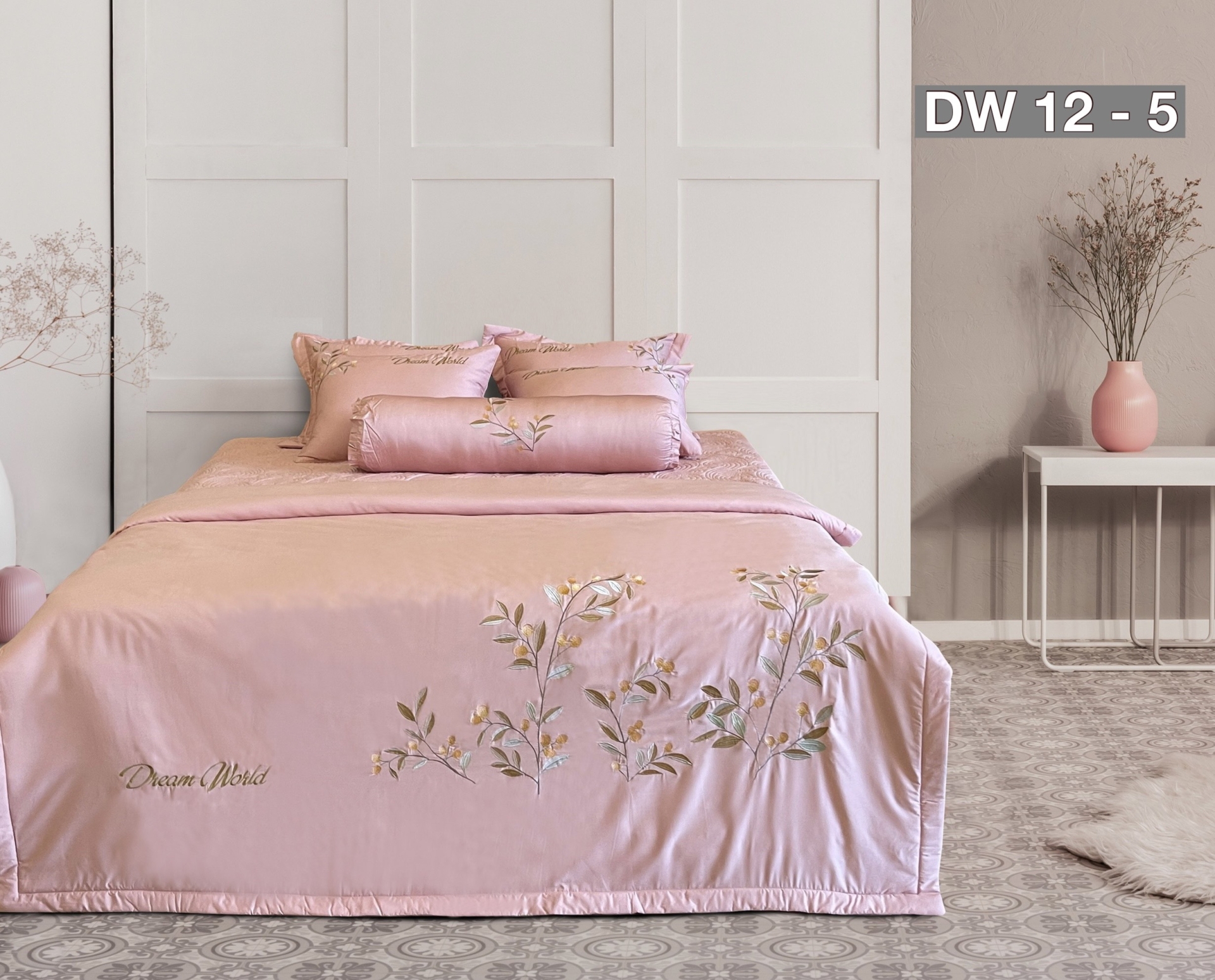 Bộ Chăn Ga Gối Dream World DW 12-5