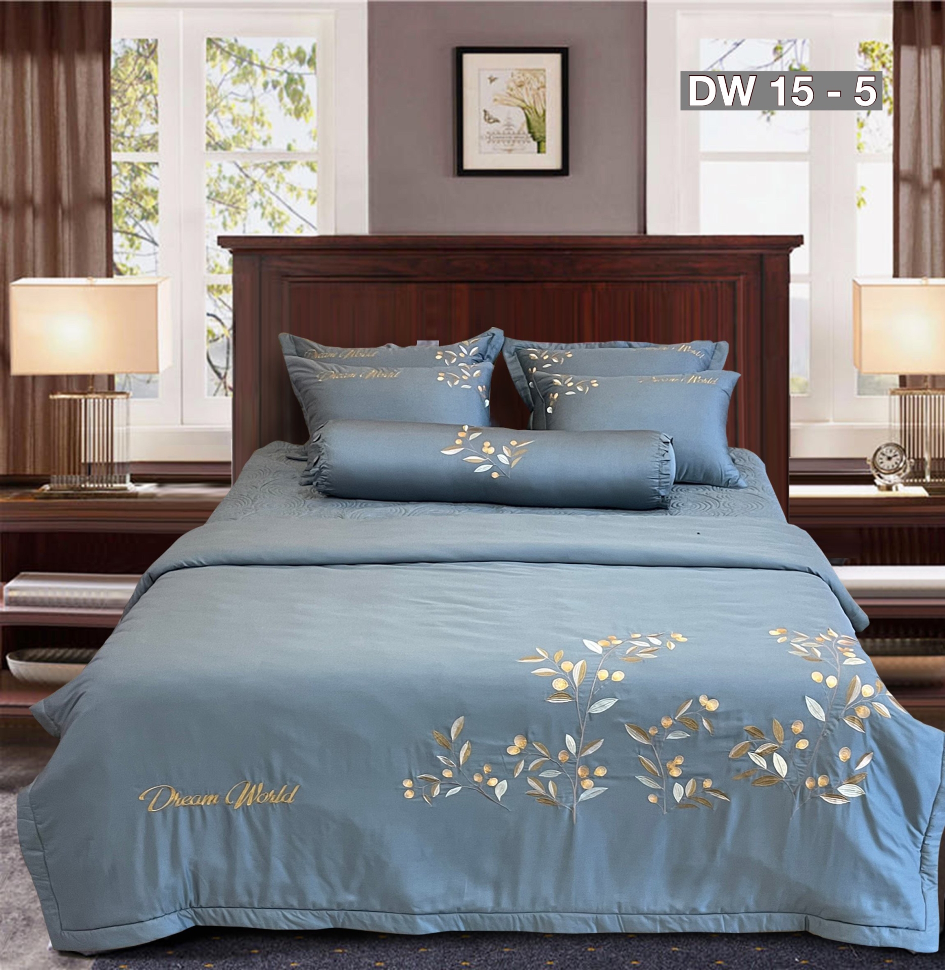 Bộ Chăn Ga Gối Dream World DW 15-5