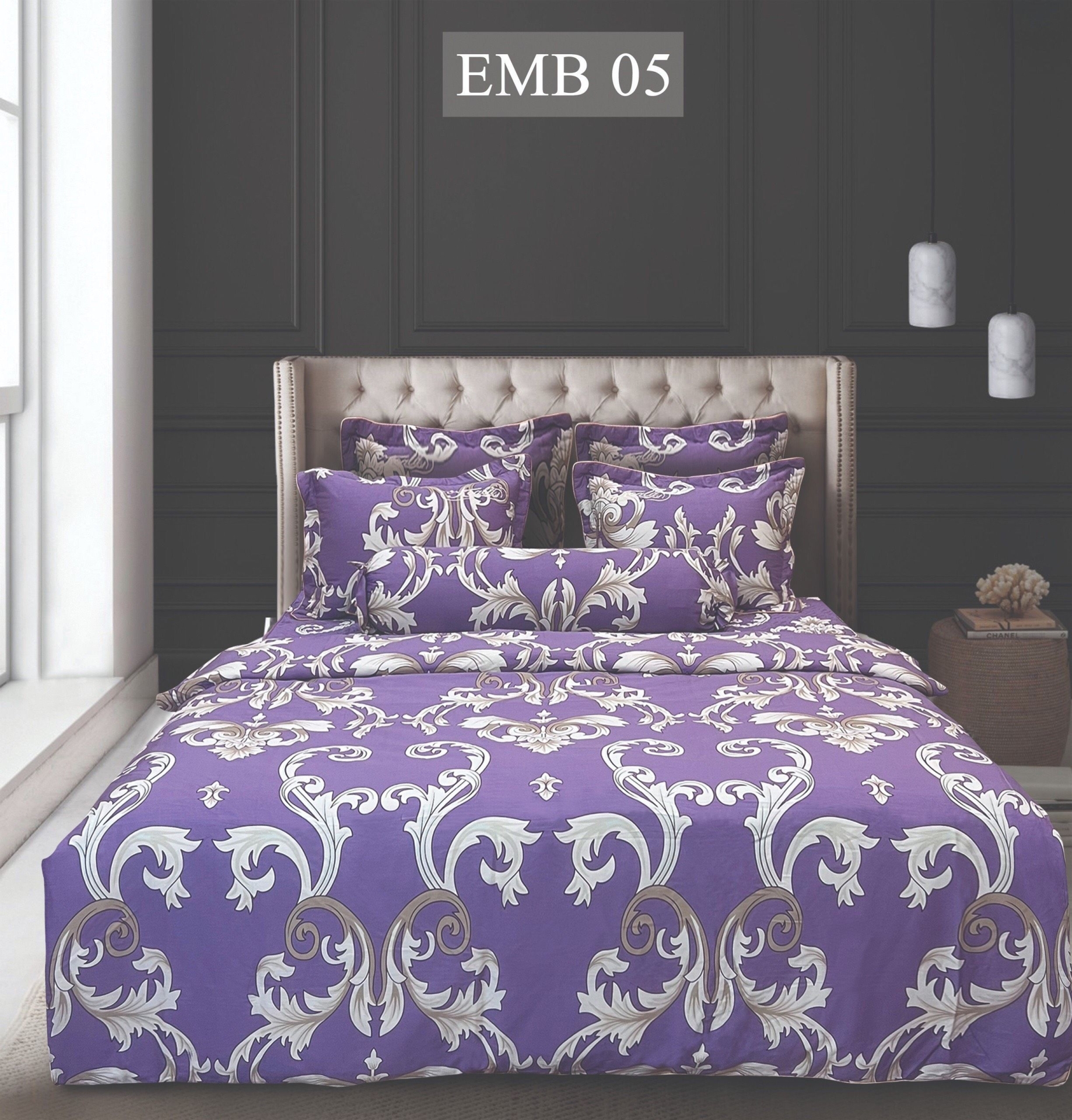 Bộ Chăn Ga Gối EMB 05