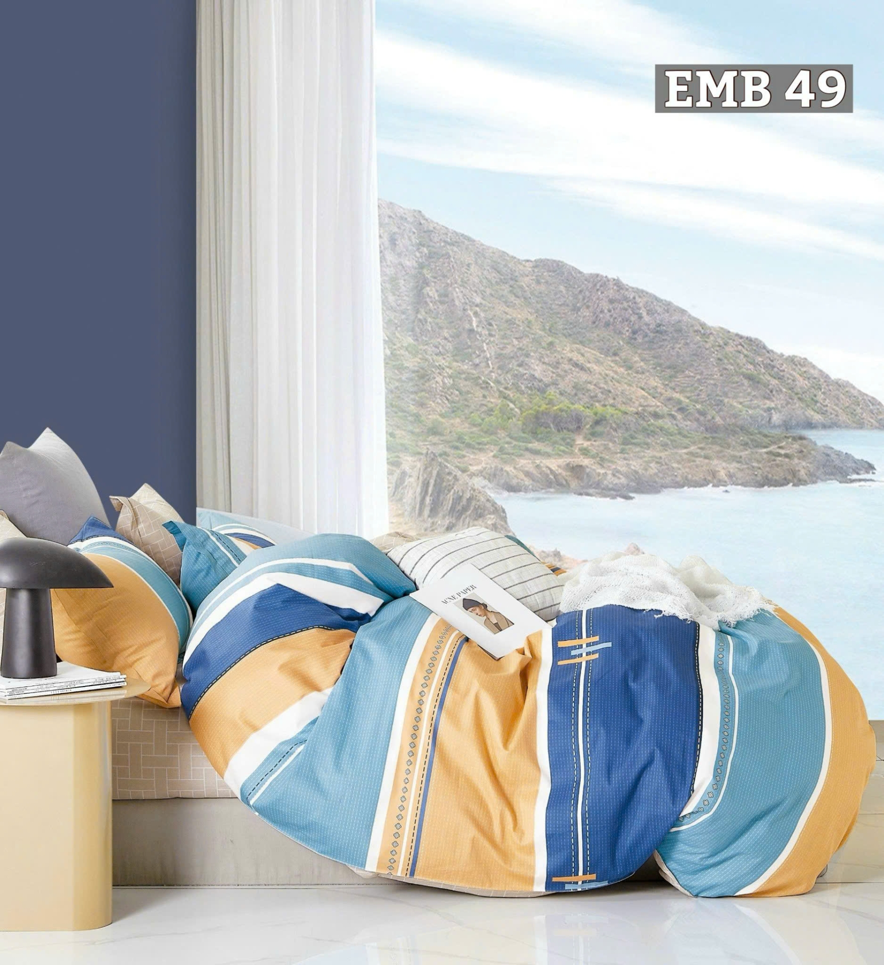 Bộ Chăn Ga Gối EMB 49