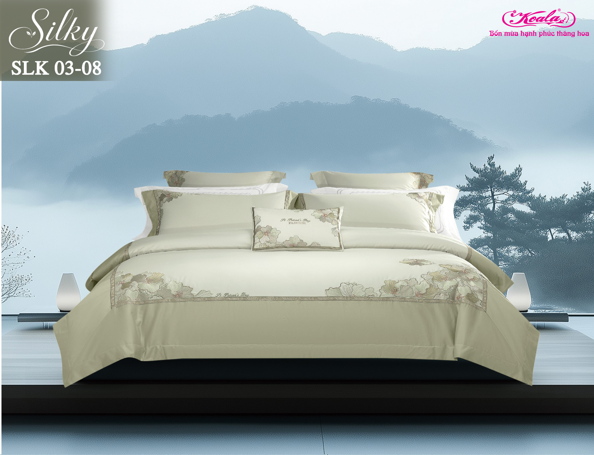 Bộ Chăn Ga Gối SLK 03-8
