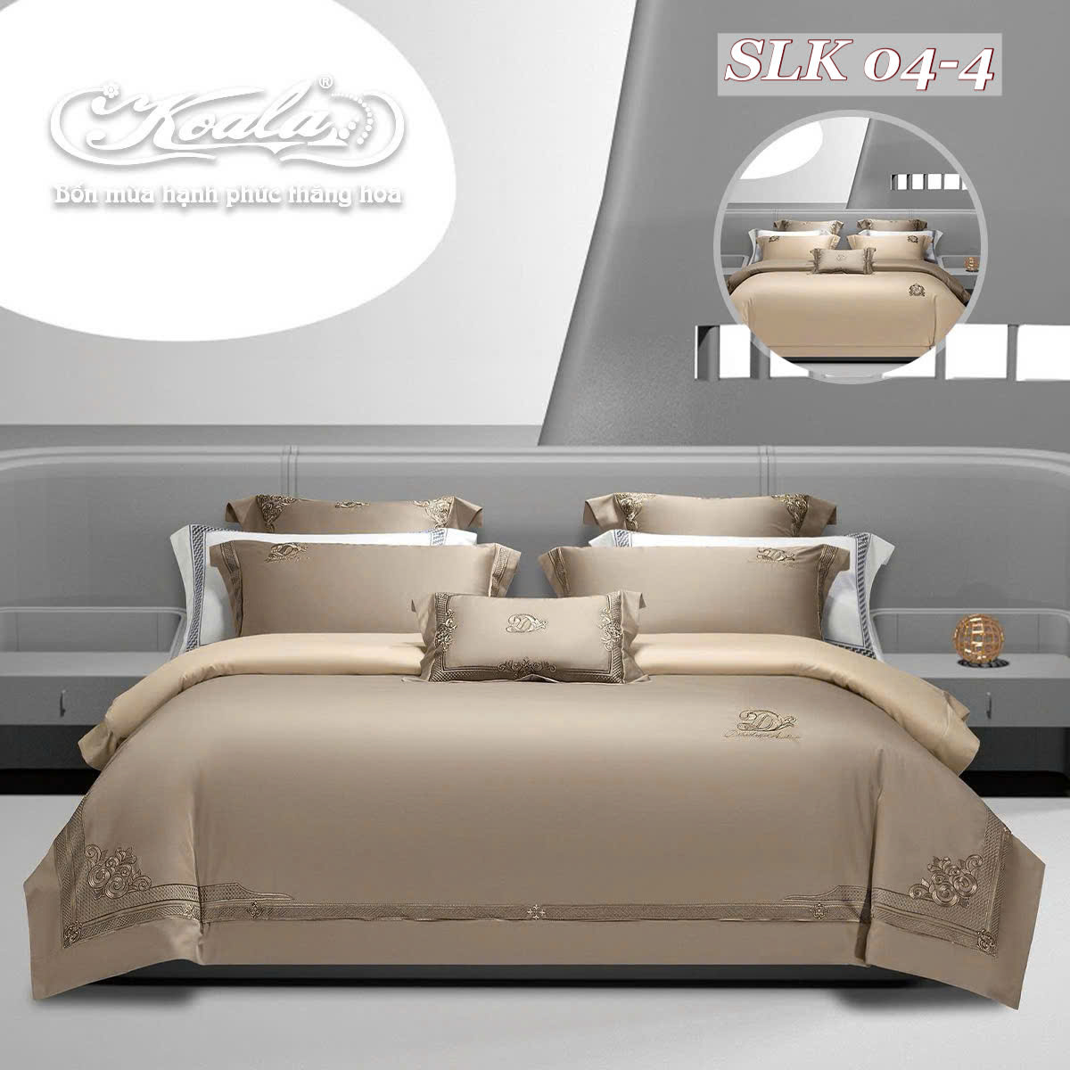 Bộ chăn ga gối SLK 04-4