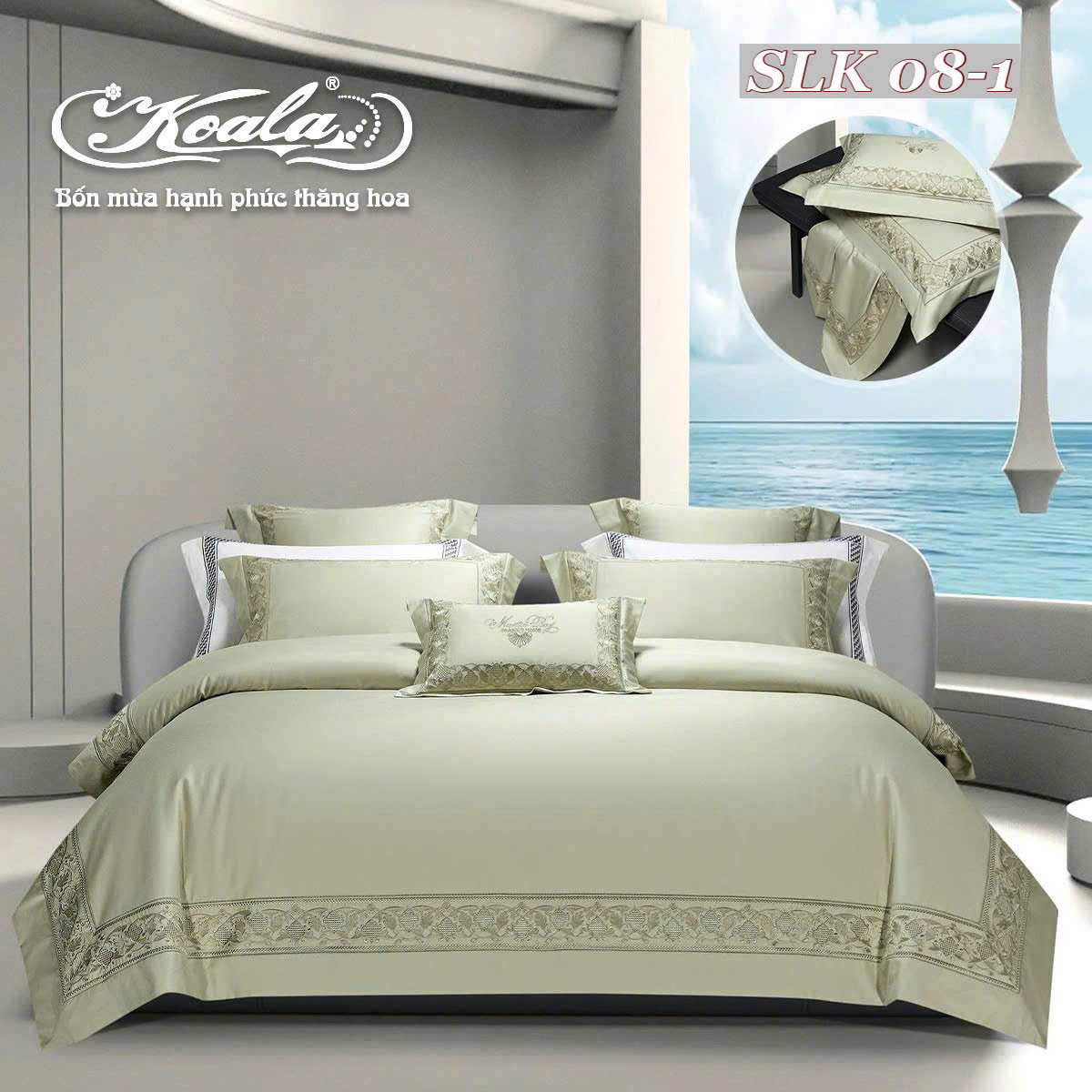 Bộ chăn ga gối SLK 08-1