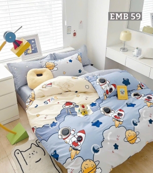 Bộ Chăn Ga Gối EMB 59