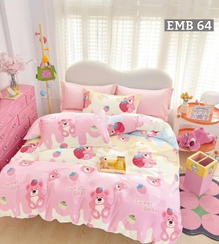 Bộ Chăn Ga Gối EMB 64