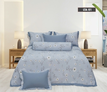 Bộ Chăn Ga Gối Lụa thái A (LTA) 01